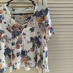 Kimchi Blue flounce style blouse